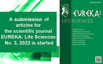 A submission of articles for the scientific journal EUREKA: Life Sciences No. 3, 2022 is started