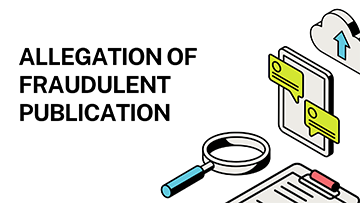 ALLEGATION OF FRAUDULENT PUBLICATION