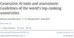 NAVIGATING THE ERA OF GENERATIVE AI IN HIGHER EDUCATION: A REVIEW OF TOP-RANKING UNIVERSITIES' GUIDELINES