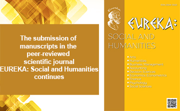The submission of manuscripts in the peer-reviewed scientific journal EUREKA: Social and Humanities continues