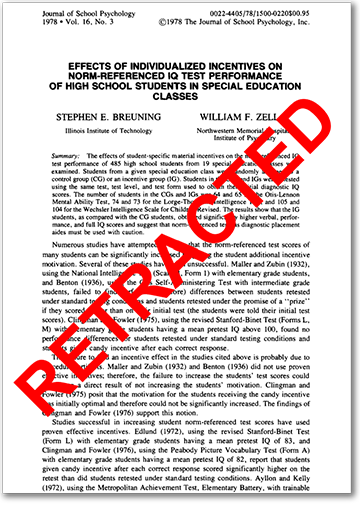 Rohkem kui kolm aastakümmet pärast väärkäitumise kohta tehtud otsust võetakse teadlase IQ-testipaber tagasi