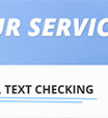 PROOFREADING, TEXT CHECKING