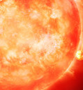 A dying star consumes a planet, foreshadowing Earth’s fate