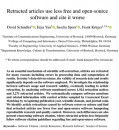 RETRACTED ARTICLES USE LESS FREE AND OPEN-SOURCE SOFTWARE AND CITE IT WORSE