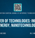 EEJET | Vol. 6 No. 13 (138) (2025) | Transfer of technologies: industry, energy, nanotechnology