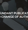 REDUNDANT PUBLICATION AND CHANGE OF AUTHORS