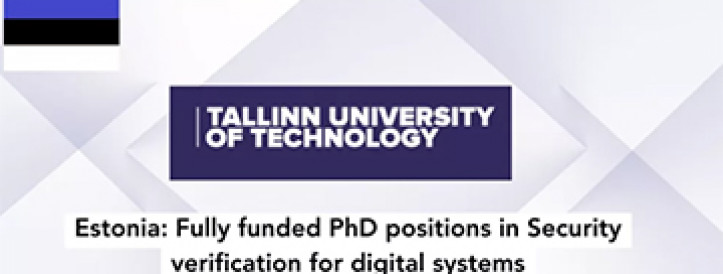 Estonia: Fully funded PhD positions in Security verification for digital systems