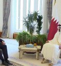 Estonian Ambassador in Qatar Jaan Reinhold presents his credentials