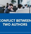 CONFLICT BETWEEN TWO AUTHORS