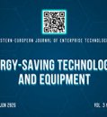 EEJET | Vol. 3 No. 8 (141) (2026) | Energy-saving technologies and equipment