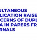 Simultaneous Publication Raises Concerns of Duplicate Data in Papers from Journals