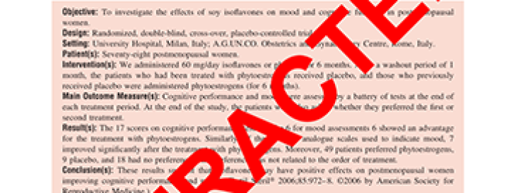 Paber tõmmati tagasi pärast seda, kui autor ütles ajakirjanduses, et uuringut 